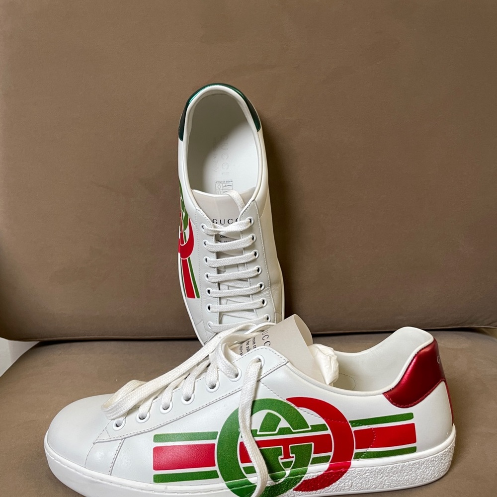 GUCCI Ace Interlocking GG Trainers/Sneakers